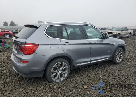 2015 BMW X3 xDrive28I z USA, uszkodzony, nr VIN 5UXWX9C53F0D59645